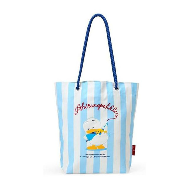 ▲新品特價 Sanrio 三麗鷗 貝克鴨 棉質直式肩背袋 (夏日水手服)