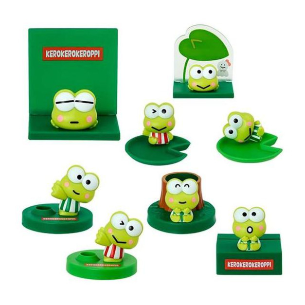▲新品特價【預購】Sanrio 三麗鷗 大眼蛙 造型文具公仔 全套盲盒8入組 (每天都要Keroppi)