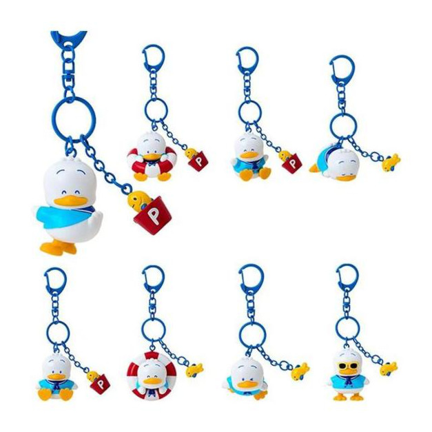 ▲新品特價【預購】Sanrio 三麗鷗 貝克鴨 造型公仔吊飾 全套盲盒8入組 (夏日水手服)