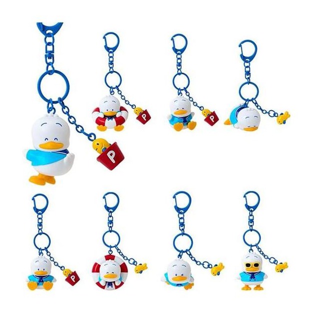 ▲新品特價【預購】Sanrio 三麗鷗 貝克鴨 造型公仔吊飾 全套盲盒8入組 (夏日水手服)
