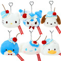 Sanrio 三麗鷗 絨毛造型零錢包吊飾 (櫻桃鮮奶油蛋糕) 大耳狗 酷洛米 帕恰狗 山姆企鵝
