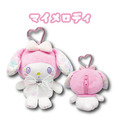 Sanrio 三麗鷗 絨毛玩偶零錢包吊飾 (寶石海灘系列) Kitty 美樂蒂 布丁狗_2