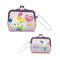 Sanrio 三麗鷗 花小兔 皮質口金零錢包吊飾_4