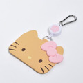 Sanrio 三麗鷗 Hello Kitty 矽膠造型伸縮票卡套 (曬黑大臉款)_2