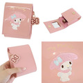 Sanrio 三麗鷗 漆皮方形化妝包附鏡 (紅/粉款) Kitty 美樂蒂_2