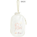 San-X 棉花糖兔 皮質窗口玩偶收納包 (白兔耳款)_1