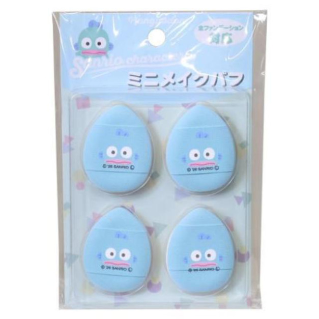 Sanrio 三麗鷗 人魚漢頓 迷你氣墊粉撲4入組 (大臉款)