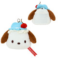 Sanrio 三麗鷗 絨毛造型伸縮票卡零錢包 (櫻桃鮮奶油蛋糕) 大耳狗 酷洛米 帕恰狗_3