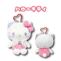 Sanrio 三麗鷗 絨毛玩偶零錢包吊飾 (寶石海灘系列) Kitty 美樂蒂 布丁狗_1