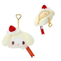 Sanrio 三麗鷗 絨毛造型零錢包吊飾 (草莓鮮奶油蛋糕) Kitty 美樂蒂 Piano 小麥粉_2
