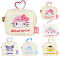 Sanrio 三麗鷗 方形零錢包吊飾 (恐龍裝扮款) Kitty 美樂蒂 布丁狗 大耳狗