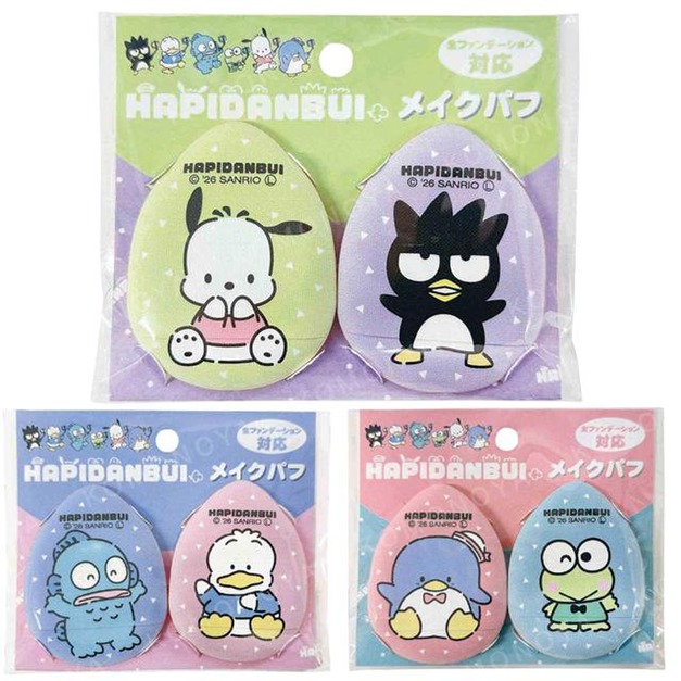 Sanrio 三麗鷗 氣墊小粉撲2入組 (Hapidanbui款)