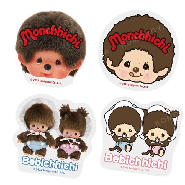 Monchhichi 造型大貼紙 (寫實/插畫款)