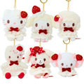 Sanrio 三麗鷗 絨毛玩偶吊飾 (草莓鮮奶油蛋糕) Kitty 美樂蒂 Piano 小麥粉