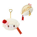 Sanrio 三麗鷗 絨毛造型零錢包吊飾 (草莓鮮奶油蛋糕) Kitty 美樂蒂 Piano 小麥粉_3