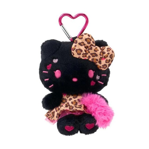▲新品特價【預購】Sanrio 三麗鷗 Hello Kitty 絨毛玩偶吊飾 (黑 澀谷辣妹華麗MAX)