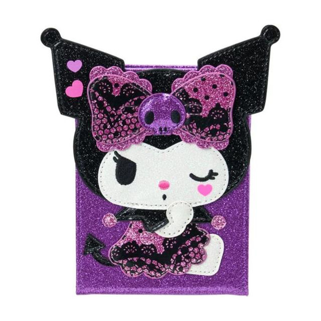 ▲新品特價 Sanrio 三麗鷗 酷洛米 皮質方形摺疊鏡 (澀谷辣妹華麗MAX)