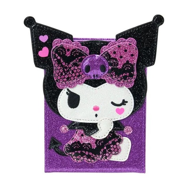 ▲新品特價 Sanrio 三麗鷗 酷洛米 皮質方形摺疊鏡 (澀谷辣妹華麗MAX)