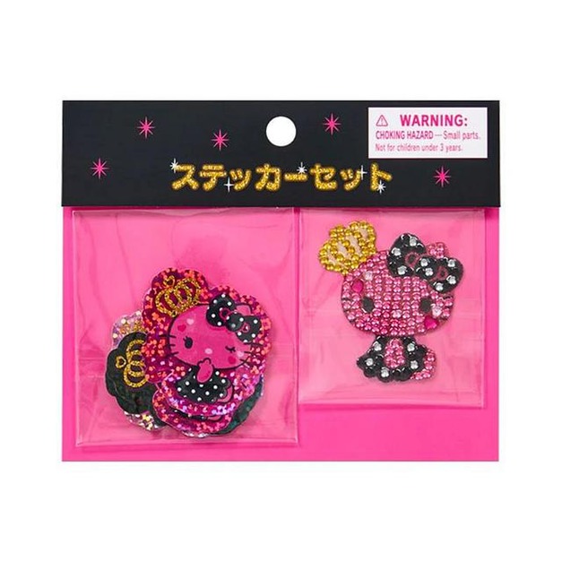 ▲新品特價【預購】Sanrio 三麗鷗 大集合 造型水鑽雷射貼紙組 9枚 (澀谷辣妹華麗MAX)