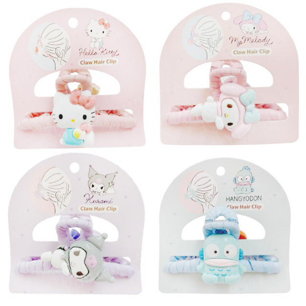 Sanrio 三麗鷗 造型鯊魚夾 (動作款) Kitty 美樂蒂 漢頓 酷洛米