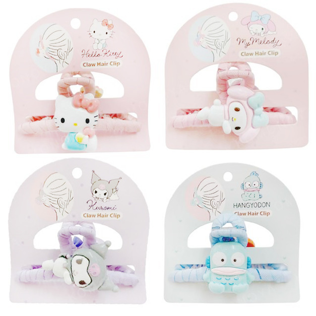Sanrio 三麗鷗 造型鯊魚夾 (動作款) Kitty 美樂蒂 漢頓 酷洛米