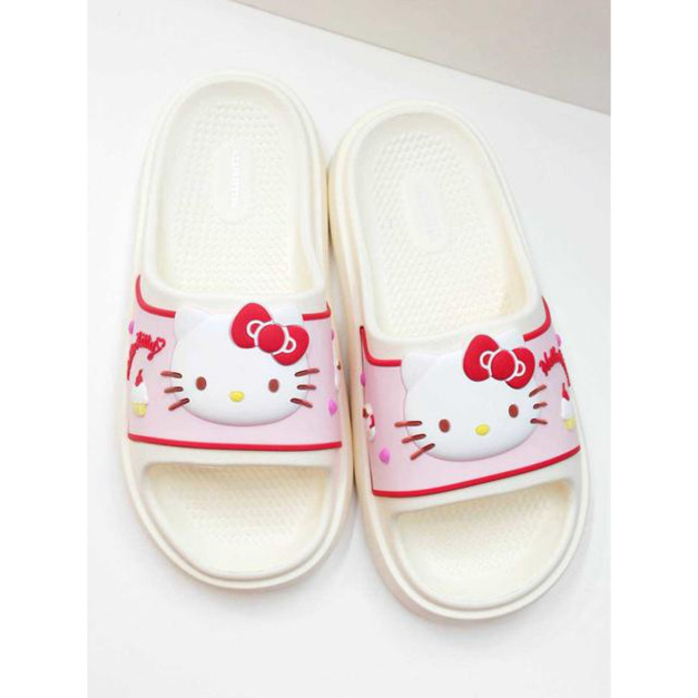 Sanrio 三麗鷗 Hello Kitty 室內厚底拖鞋 23-25cm (大頭款)