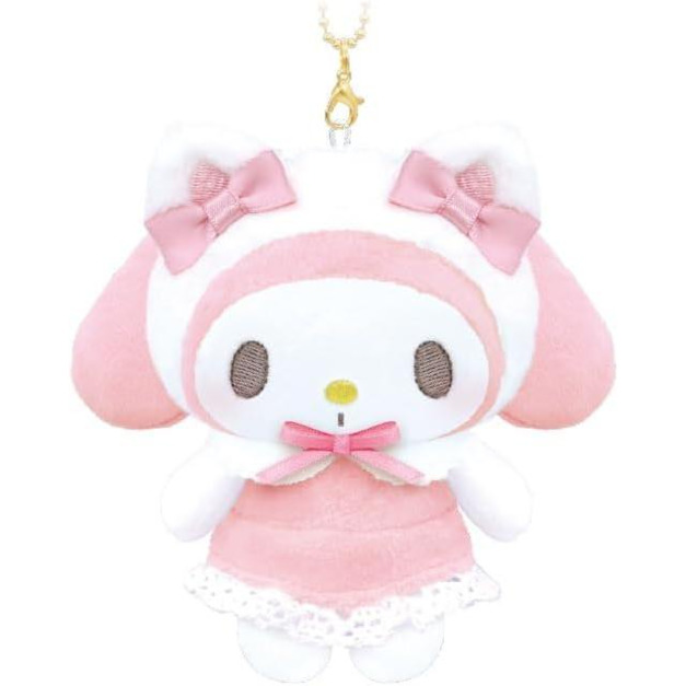 Sanrio 三麗鷗 美樂蒂 絨毛玩偶吊飾 (白貓BABY款)