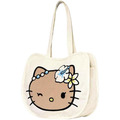 Sanrio 三麗鷗 棉質造型肩背袋 (曬黑扶桑花款) Kitty 酷洛米_1