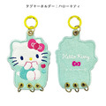 Sanrio 三麗鷗 造型刺繡鑰匙圈 (愛心款) Kitty 酷洛米 花小兔_1