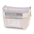 Sanrio 三麗鷗 Hello Kitty 軟式收納籃3入組 500ml (SQ1)