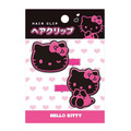 Sanrio 三麗鷗 Hello Kitty 造型髮夾2入組 (黑色款)_1