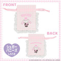 ▲新品特價 Sanrio 三麗鷗 x 粧美堂 蜜糖邦尼 白兔 荷葉邊造型束口袋 (夢幻幽靈甜點屋)_1