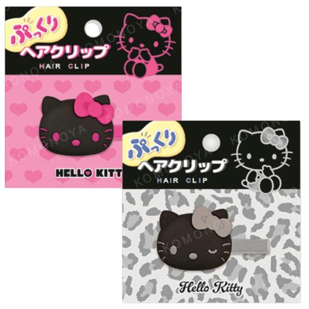 Sanrio 三麗鷗 Hello Kitty 立體造型髮夾 (黑色款)