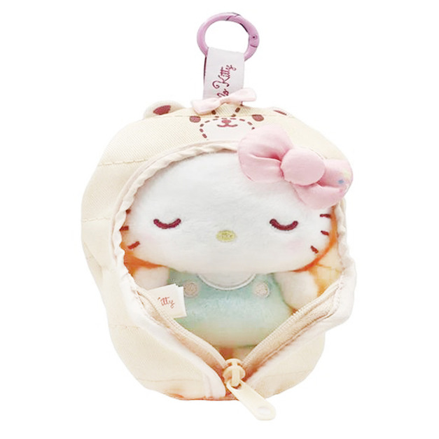 Sanrio 三麗鷗 Hello Kitty 絨毛玩偶吊飾 (睡袋款)