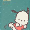 ▲新品特價 Sanrio 三麗鷗 帕恰狗 2027 行事曆手帳本 B6 (日記事)_1