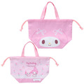 Sanrio 三麗鷗 手提束口便當袋 (2026新生活) Kitty 美樂蒂 大耳狗 酷洛米_2