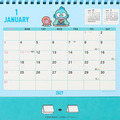 ▲新品特價 Sanrio 三麗鷗 人魚漢頓 2027 線圈桌曆 L_3