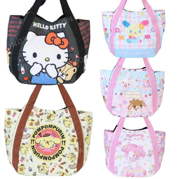 Sanrio 三麗鷗 手提午餐袋 小 Kitty 美樂蒂 布丁狗 蜜糖邦尼 花小兔