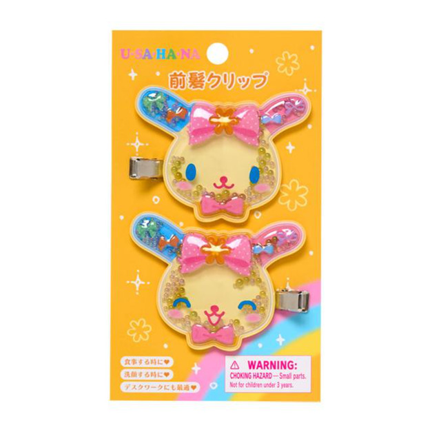 ▲新品特價【預購】Sanrio 三麗鷗 花小兔 造型流沙髮夾2入組 (最喜歡的Usahana)
