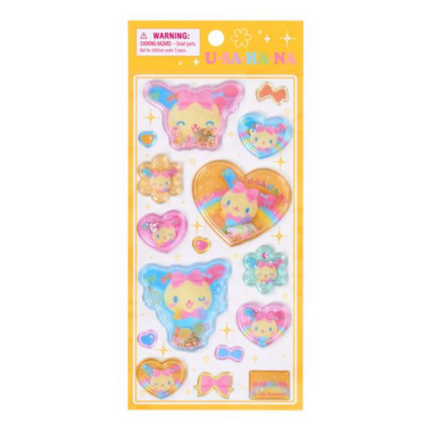 ▲新品特價【預購】Sanrio 三麗鷗 花小兔 造型流沙貼紙組 (最喜歡的Usahana)