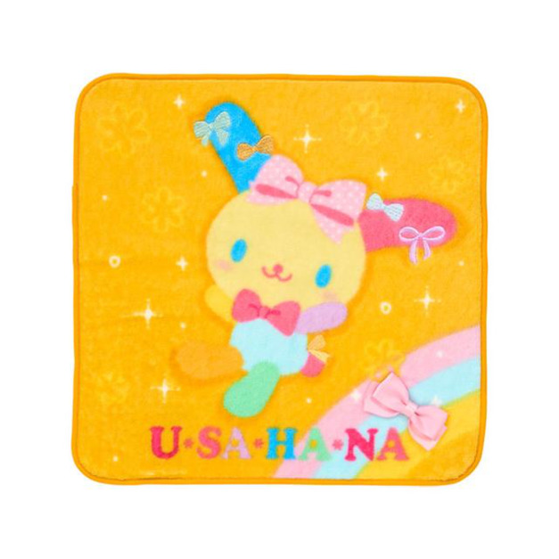 ▲新品特價【預購】Sanrio 三麗鷗 花小兔 純棉小方巾 25x25cm (最喜歡的Usahana)