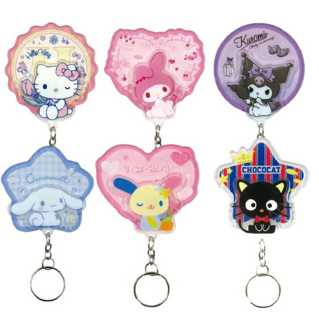 Sanrio 三麗鷗 壓克力造型磁鐵鑰匙圈 (坐姿款) Kitty 酷洛米 花小兔 大耳狗