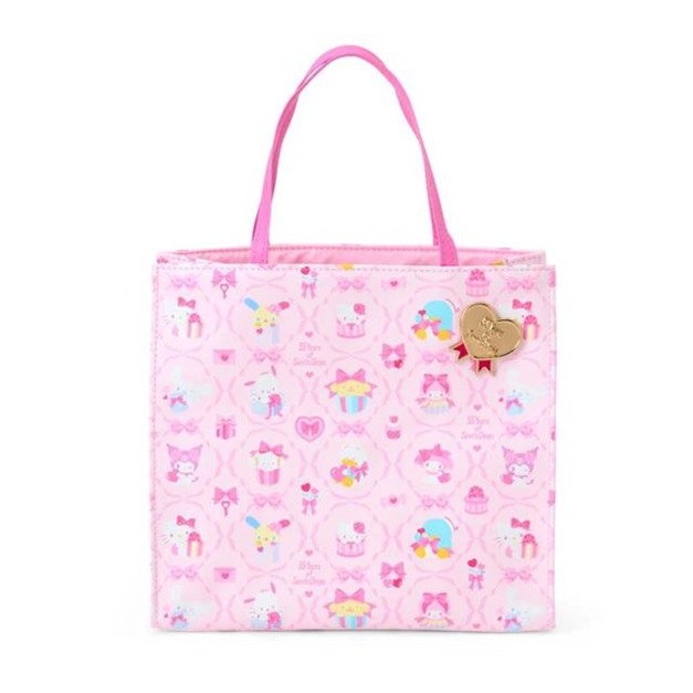 ▲新品特價 Sanrio 三麗鷗 大集合 皮質方形手提袋 (55週年禮物系列)