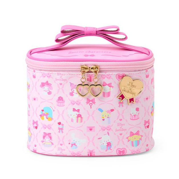 ▲新品特價 Sanrio 三麗鷗 大集合 皮質手提化妝包 (55週年禮物系列)
