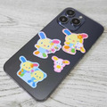 Sanrio 三麗鷗 花小兔 造型貼紙組 4枚入 (動作款)_2