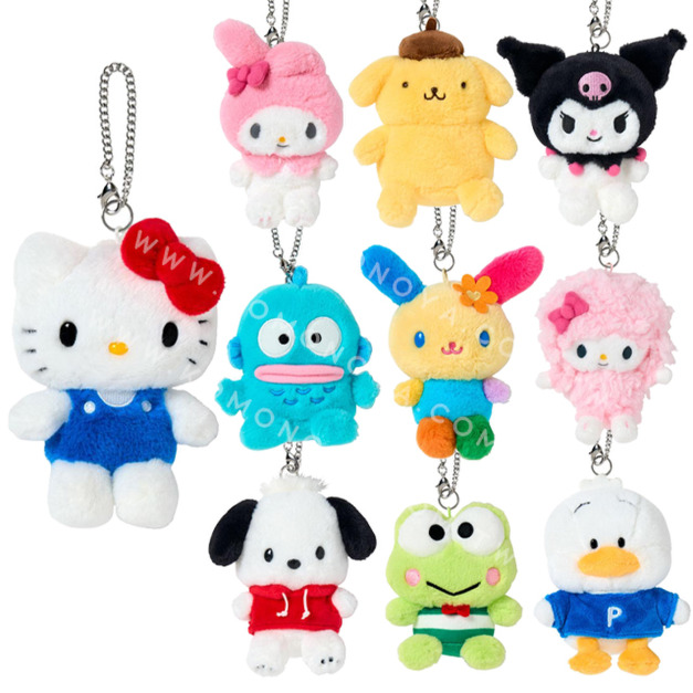 ▲新品特價 Sanrio 三麗鷗 絨毛玩偶吊飾 (經典掛鍊款) Kitty 花小兔 酷洛米 美樂蒂 大耳狗 
