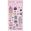 ▲特價 Sanrio【現貨】三麗鷗 換裝娃娃貼紙 (黑皮制服 NIC長腿系列) Hello Kitty 美樂蒂 酷洛米_1