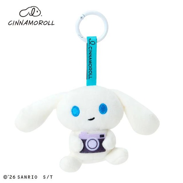 ▲新品特價【預購】Sanrio 三麗鷗 大耳狗 絨毛玩偶吊飾 相機 (I.CINNAMOROLL 悠閒出遊)