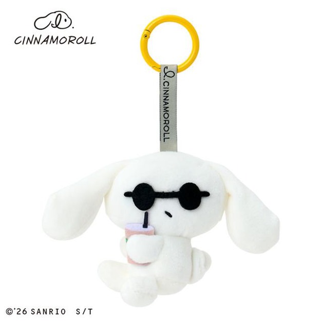 ▲新品特價【預購】Sanrio 三麗鷗 大耳狗 絨毛玩偶吊飾 墨鏡 (I.CINNAMOROLL 悠閒出遊)