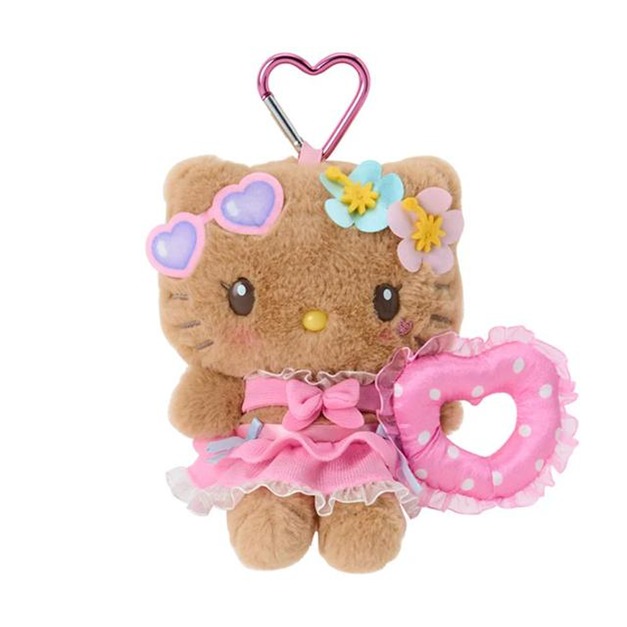 ▲新品特價【預購】Sanrio 三麗鷗 Hello Kitty 絨毛玩偶吊飾 (閃閃發亮的夏日泳池)